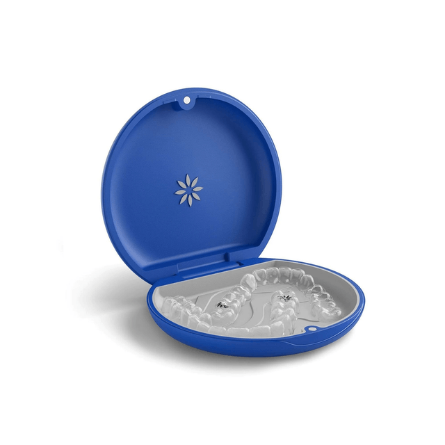INVISALIGN Boîtier pour aligner et contention Bleu