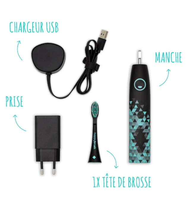 HAPPYBRUSH Starter set Sonique Vibe 3 noire