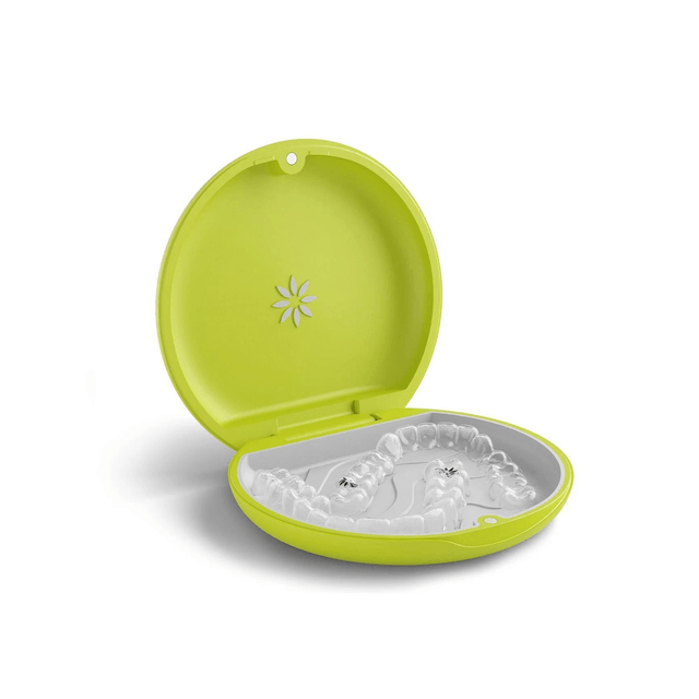 INVISALIGN Boîtier pour aligner et contention Vert