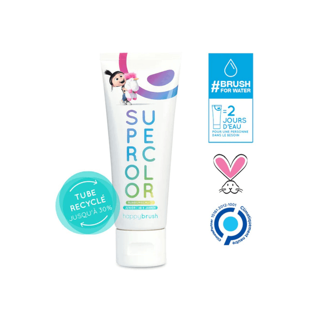 HAPPYBRUSH Dentifrice Supercolor