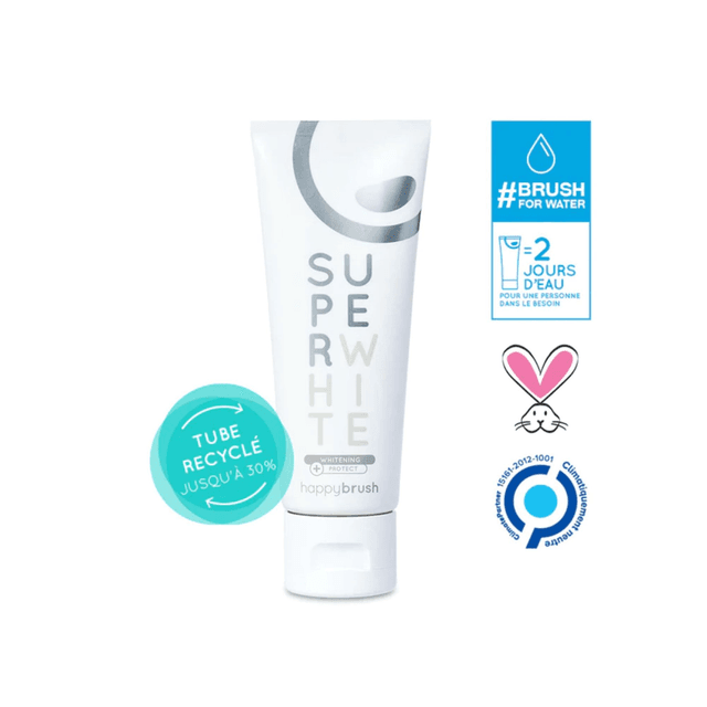 HAPPYBRUSH Dentifrice SuperWhite
